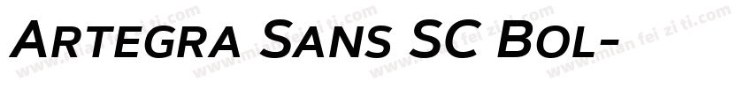 Artegra Sans SC Bol字体转换
